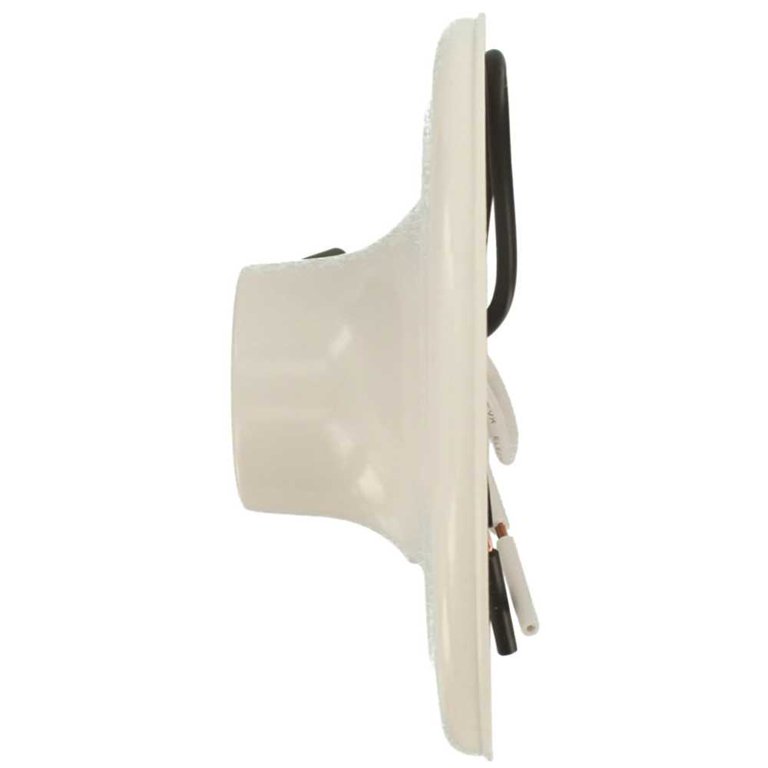 Leviton 8829-CW2 One-Piece Urea Outlet Box Mount, Incandescent 