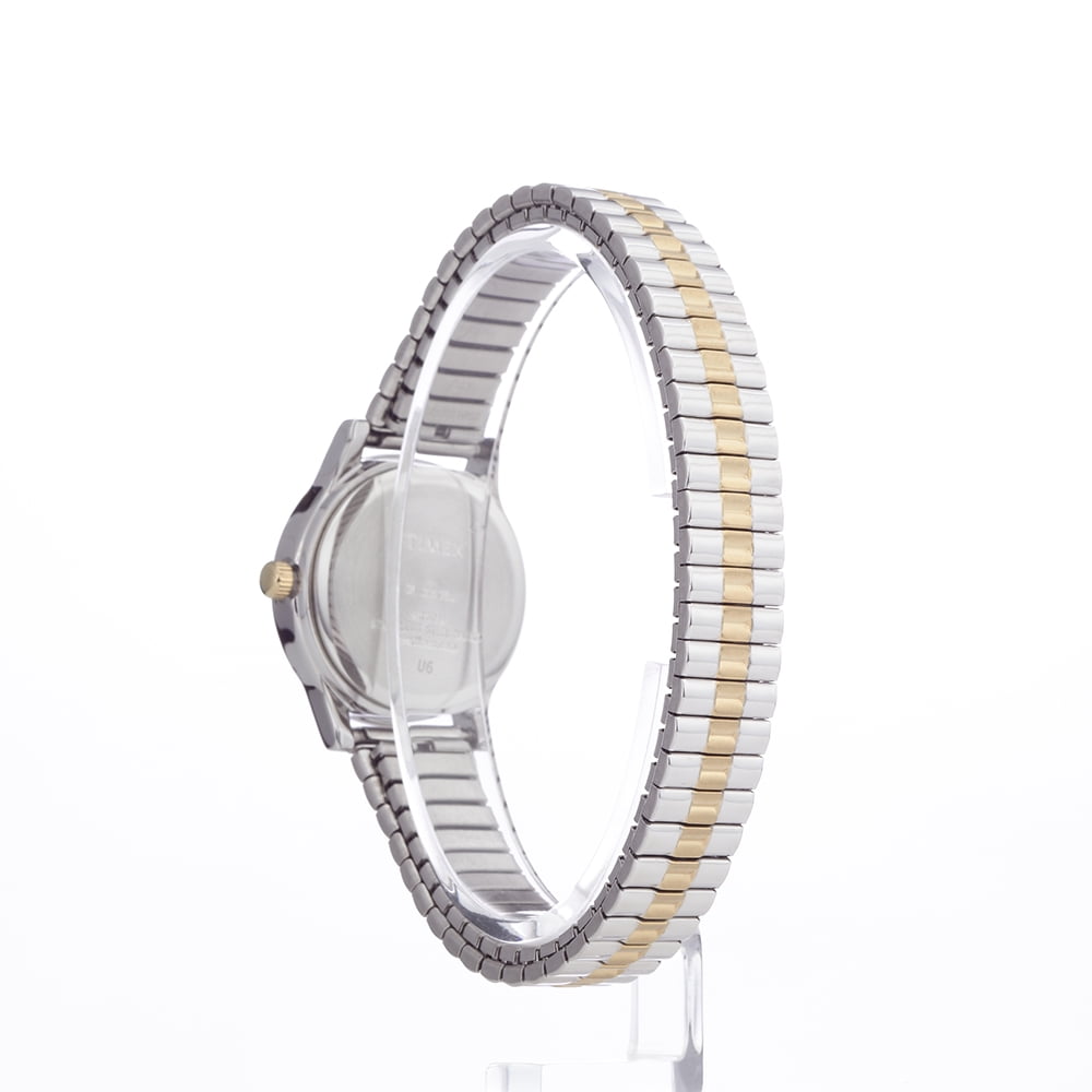 Timex Women's Essex Avenue Two-Tone/MOP 25mm Dress Watch, Expansion Band