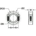 thumbnail image 2 of Ruland Shaft Collar,Clamp,2Pc,1-3/4 In,Alum SP-28-A, 2 of 2