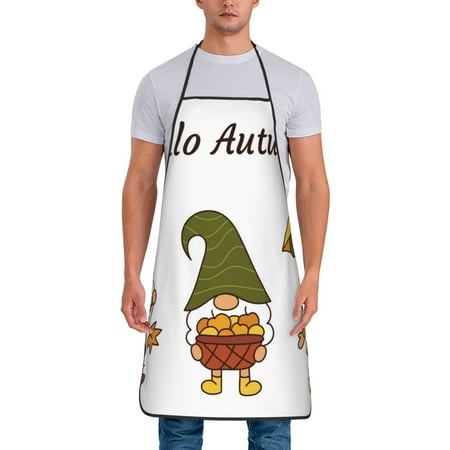 

Lukts Hello Autumn Print Unisex Tie-Up Aprons Bibs for Chef Kitchen Grill Beverage Shop