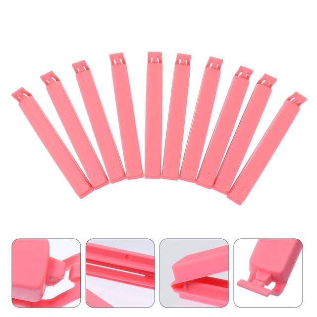RUNROTOO 20 Pcs Perruques en Résine Rose pour Cheveux pour Femmes Curling Portable 11.5x0.6In