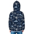 thumbnail image 4 of Goofa Hawaii Palms Printed Kids Zip-Up Hoodie Girls Boys UPF50+ Sun Protection Jacket Hooded Cooling Shirt-3 Years, 4 of 8