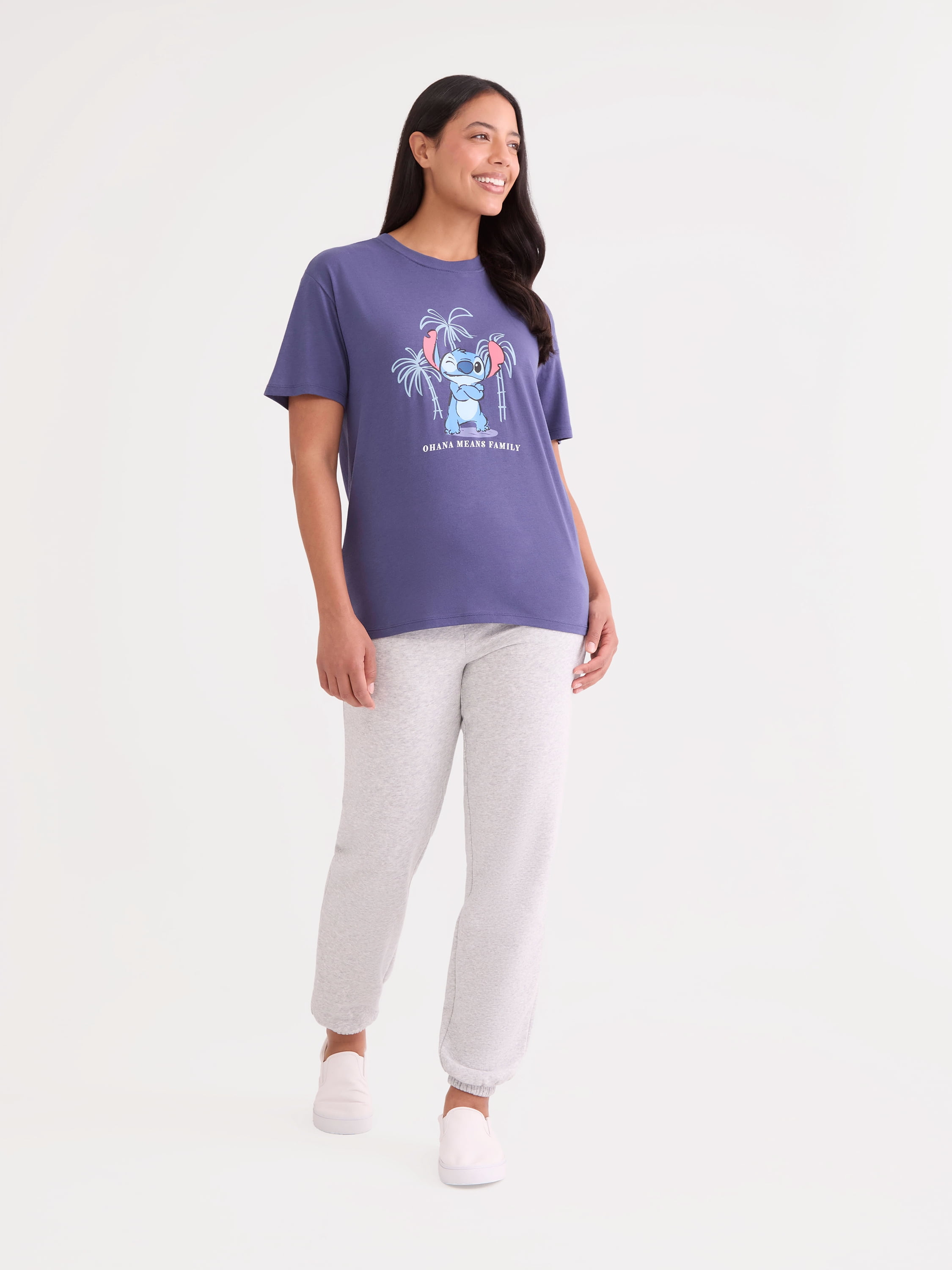 Disney Women’s Stitch Graphic Tee, Sizes XXS-XXL