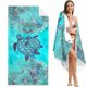 thumbnail image 1 of Turtle-shaped breathable beach towel; soft., 1 of 4