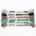 thumbnail image 2 of 6 Piece Set Light Effect High Sheen Metallic Embroidery Floss Cross Stitch Thread 8 Meters Long 6 Strands., 2 of 4