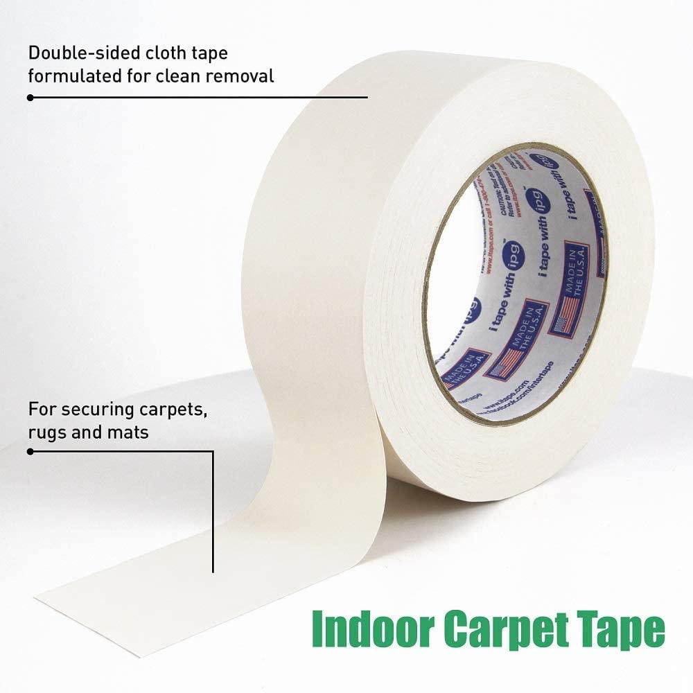 Extra Long Case of 12 IPG Double-Sided Indoor Carpet Tape 1.88" x 36 yd 