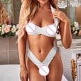 thumbnail image 4 of Bra and Panty Sets for Women Seamless Bralettes Lingerie Sexy Sets Comfortable Sports V Neck Bras Panty Thongs Sets, 4 of 6
