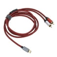 thumbnail image 2 of Cable de audio macho TypeC chapado en oro a macho 2RCA para teléfono móvil, tableta y portátil (1,5 m), 2 of 8