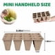 thumbnail image 2 of Macetas biodegradables de 25 piezas, macetas pequeñas de fibra, juego de macetas de jardinería, plántulas y macetas compostables para germinar sin plástico sin turba (Bandeja de plántulas:, 2 of 5