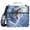 Snow Wolf Under Moon, variant on 3 Ring Zipper Binder with Shoulder Strap Waterproof Trapper Keeper 2 Inch D-Ring 500 Sheets Capacity Forest Wolf Moon