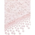thumbnail image 4 of INSPIRAR CHIC Bufandas de encaje de mantilla de tul, velo triangular para cubrir la cabeza en la iglesia para bodas de damas de honor 51.2"x15.7" Rosa albaricoque claro, 4 of 5