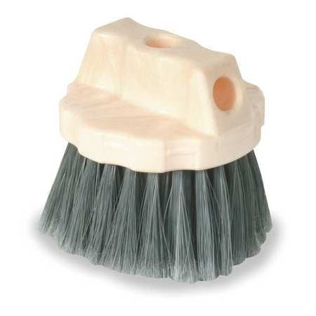 Round Wash Brush - Tough Guy 1VAE8 Gray Flagged Polystyrene Bristles Round Window Wash Brush