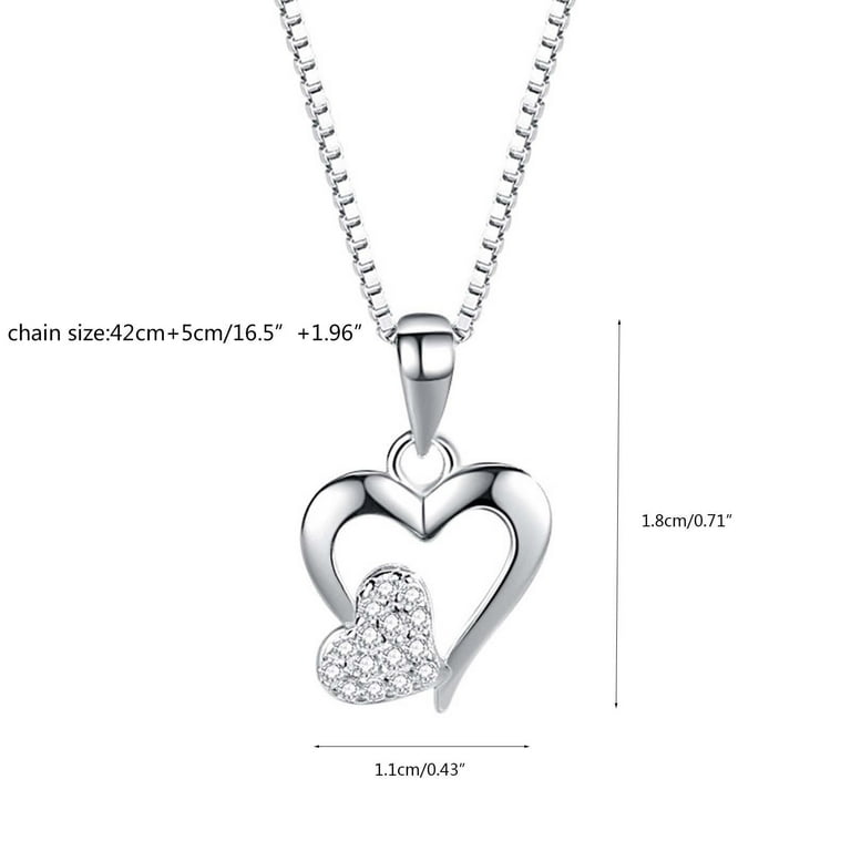 Walmart heart necklaces shop