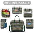 thumbnail image 2 of Colorful Football Field and Balls Pattern Womens Lunch Box for Work,Insulated Large Lunch Bag for Tween and Teen,Loncheras Para Mujer,Leakproof Adult Lunch Bag for Work,Beach,Travel,Picnic,Camping, 2 of 7