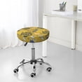 thumbnail image 7 of Bingfone13 Inch Padded Round Bar Stool Cover Cushion With Elastic Fabric Round Chair Seat - White Wine Seamless, 7 of 7
