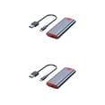 thumbnail image 1 of Caja SSD M.2 NVME Injueey Adaptador externo USB-C Gris con cable A-C, 1 of 1