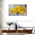thumbnail image 3 of Elephant Stock Yellow Peony Petals Wall Art - Horizontal Multi Panel Canvas - Living Room Wall Decor - Floral And Botanical Multi Panel - Yellow And Gray Decor - 33" x 20", 3 of 8