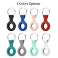 thumbnail image 2 of Protective Finder Case Soft Silicone Tracker Cover with Anti-Lost Stainless Steel Keychain Ring Portable Anti-Scratch Protector Finder Holder for Key Backpack Liner Bag Replacement for Airtag, 2 of 6