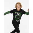 thumbnail image 2 of Minecraft, Boys' Graphic Waffle Knit Long Sleeve 2Fer, Sizes 4-18, 2 of 5
