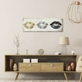 thumbnail image 3 of Lips Wall Decor Gold and Silver Lip Canvas Wall Art Retro Lip Poster Sexy Pictures for Bedroom Makeup Room Bathroom Home Wall Decoration, 3 of 3