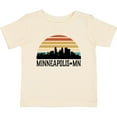thumbnail image 3 of Inktastic Minneapolis Minnesota Skyline Retro Sunset Boys or Girls Baby T-Shirt, 3 of 5