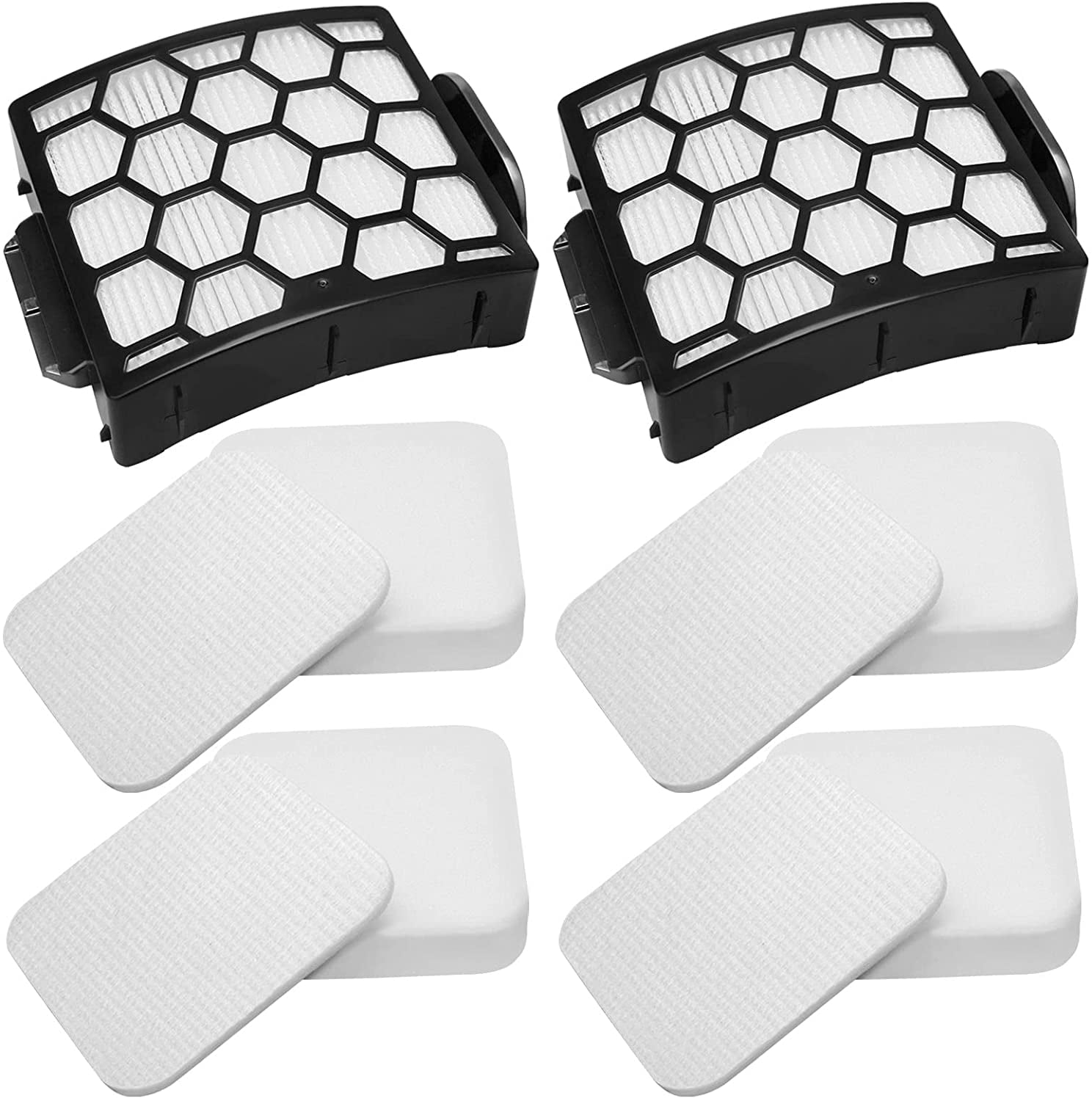 Hometimes 2 Pack Filters, 4 Pack Foam & Felt Filter Kit Replacement for