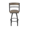 thumbnail image 5 of 860 Hunter 36" Swivel Bar Stool with Pewter Finish and Canter Earth Seat and Back, 5 of 5