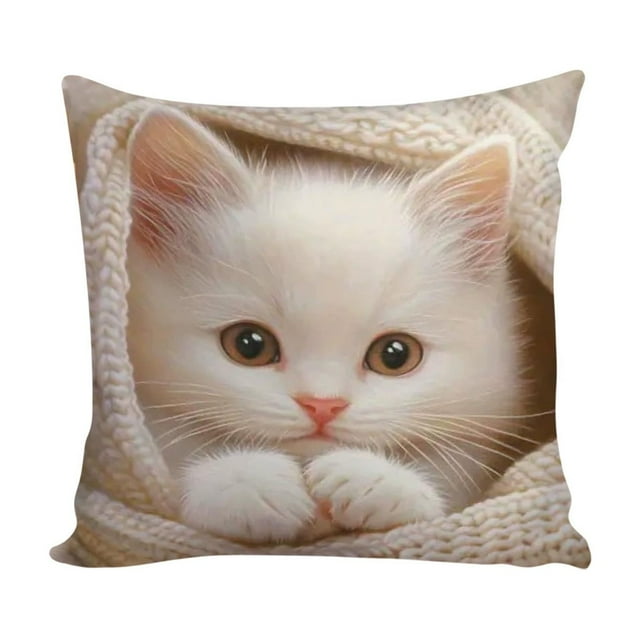 Coussin à Imprimé d'Animaux pour Décoration de Salon 45x45 cm
