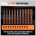 thumbnail image 5 of 23PC Hex Head Allen Wrench Drill Bit Set Screwdriver Metric & SAE, 5 of 8