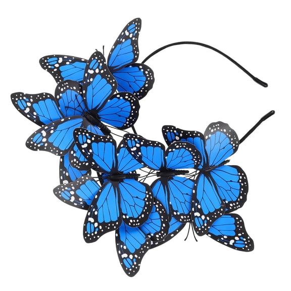 NIAIZEK blue butterfly headband elegant hair accessory for women at festival 1Pcs