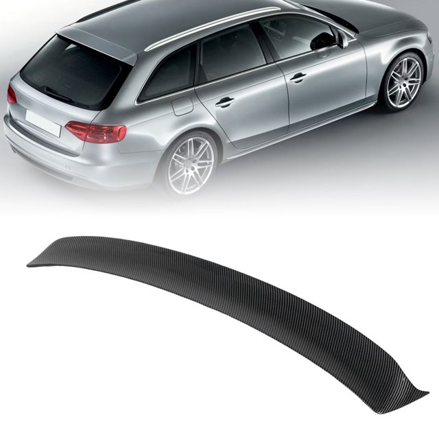 Trunk Roof Spoiler Wing Sporty Style Rear Top Spoiler Tail Wing Replacement ForAvant B8 2008 16 Car Tuning Adornment