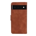 thumbnail image 2 of Wallet Case for Google Pixel 6, Shockproof TPU Inner Case with RFID Blocking Credit Card Holders, PU Leather Folding Book Flip Magnetic Phone Cover for Google Pixel 6 - Brown, 2 of 6
