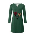 thumbnail image 3 of Qertyioot Cadeau de la Saint-Valentin! Robe Chandail Décontractée à Manches Longues et Col Rond avec Imprimé de la Saint-Valentin pour Femmes, 3 of 4