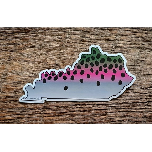 Kentucky Rainbow Trout Skin Sticker Decal