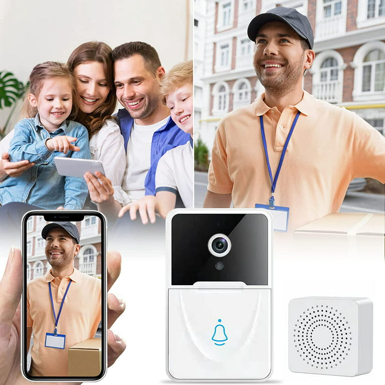  Lightning Deals Smart WiFi Remote Video Doorbell, Intelligent  Visual Doorbell Home Intercom HD Wireless Rechargeable Security Door  Doorbell, HD Night Vision WiFi Security Door Doorbell : Tools & Home  Improvement