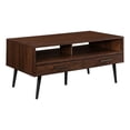 thumbnail image 1 of 40" Wood Coffee Table with Hairpin Legs - Dark Walnut / Black, 1 of 6