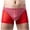 Red, variant on Clearance Clothes Under $5 TMOYZQ Men Sexy Mesh Shiny Rhinestone Boxer Briefs Low Waist Stretch Breathable Enhancing Bulge Ball Pouch Underwear Trunks Quick Dry See-Through Underpants