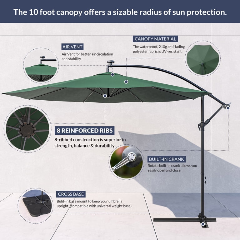 battery operated patio umbrella string lights TheLAShop with Remote 9-10ft 8-Rib cafes Features 8 modes Brand - DK Bicycles Wooden Beach Umbrella, Macrame Style:Curve Red