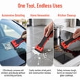 thumbnail image 7 of DEKEones 2 Pack Razor Blade Scraper with 100 Extra Blades, Plastic Handle Cleaning Scraper Tool for Removing Stickers, Labels, Decals, Adhesive, Paint & Glue from Glass, Windows, Stovetops, and Cars, 7 of 7