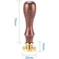 thumbnail image 2 of Wax Seal Stamp Vintage Retro Brass Head Wooden Handle Alphabet Letter G Initial Wax Classic Sealing Stamp, 2 of 7