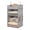 1 pack - Gray, variant on 1 Pack Hanging Closet Organizer with Top Shelf, 4-Tier Storage Cubes, Collapsible Fabric Organizer, 30 lb Heavy Duty Hooks, Mesh Pockets, Gray, 15.8 x 11.8 x 30.7 in