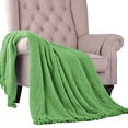 thumbnail image 3 of Home Soft Things Knitted Tweed Throw Couch Cover Blanket, 50 x 60, Green Eyes, 3 of 5