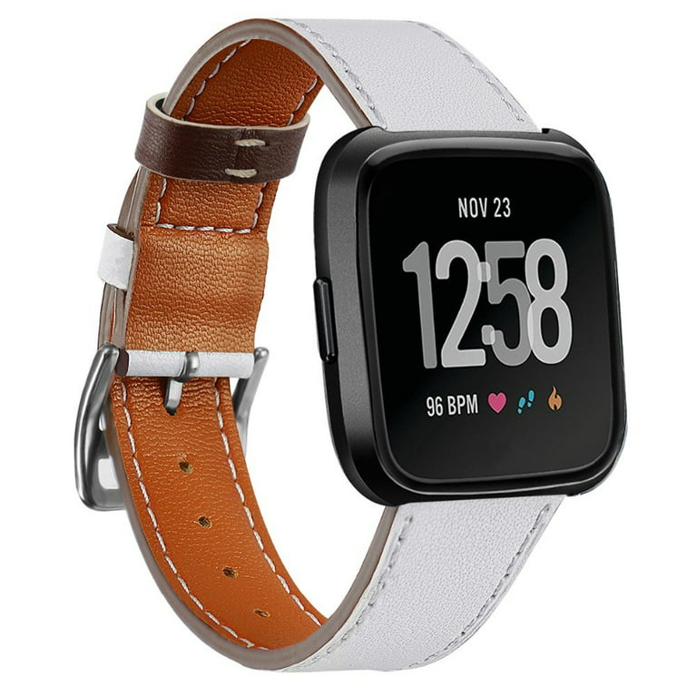 Leather Wrist band For Fitbit Versa /versa 2/versa lite strap Versa correa  Replacement Bracelet belt smartwatch Watch accessories Wristbands - white 
