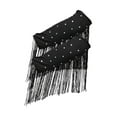 thumbnail image 5 of Segolike 1 Pair Latin Dance Arm Sleeves Competitions Shiny Comfortable Tassel Arm Sleeves Black, 5 of 7