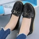 thumbnail image 4 of Black36Women Flats Ballet Shoes Cut Out Leather Transpirable Mocasines Mujeres Boat Shoes para, 4 of 5