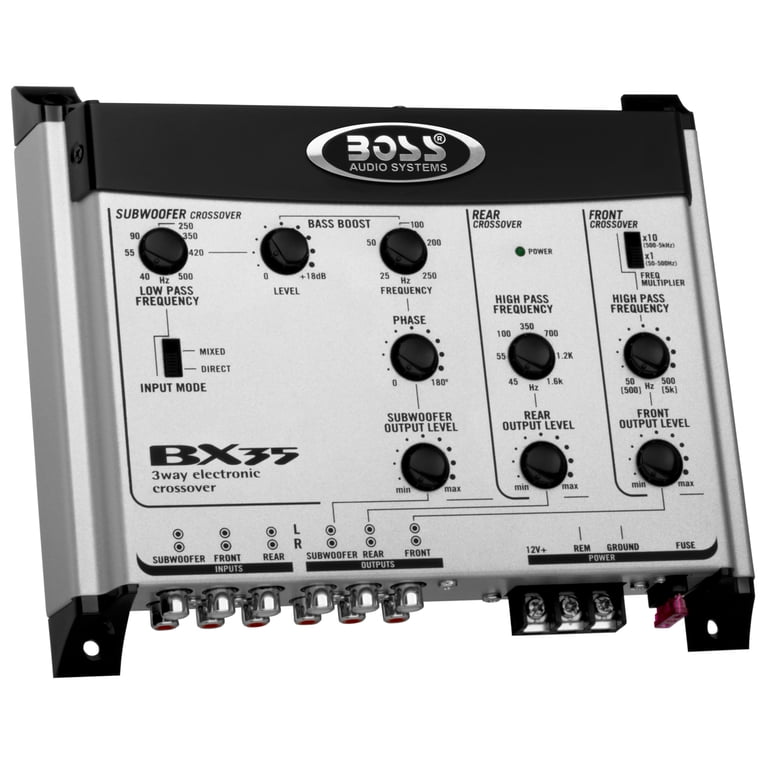 BOSS Audio Systems BX35 Electronic 3 Way Car Crossover, Pre-Amp
