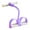 Purple, variant on Koiauber 6-Tube Pedal Puller Resistance Band with Handle Multifunction Elastic Yoga Sit-up Pull Rope Pedal Tensioner Exerciser Workout Equipment
