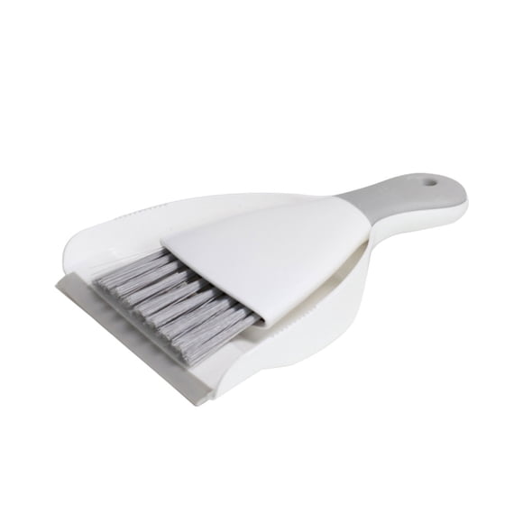 Juego de escoba y recogedor Wosthever Cepillo y recogedor asequibles gris blanco