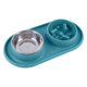 thumbnail image 1 of Cuenco para perros antideslizante antiderrames con alfombrilla de silicona, cuenco de alimentación de boca ancha, alimentador de alimentos y agua para mascotas MFZFUKR BST3007281-3, 1 of 6