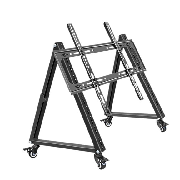 Soporte de TV móvil de baja altura, resistente, de metal, multifuncional, para suelo, para monitor 32 pulgadas a 70 pulgadas